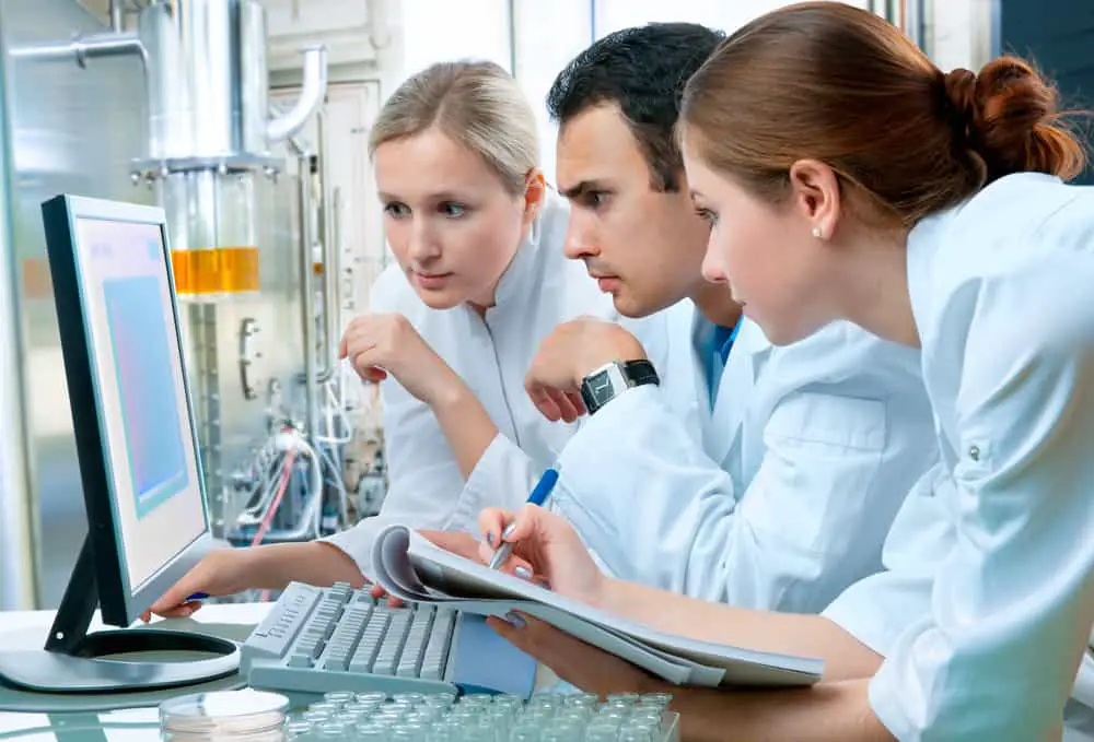 scientists working at the laboratory